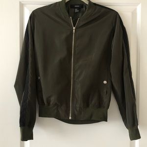 Army Green Light Weight Bomber Jacket